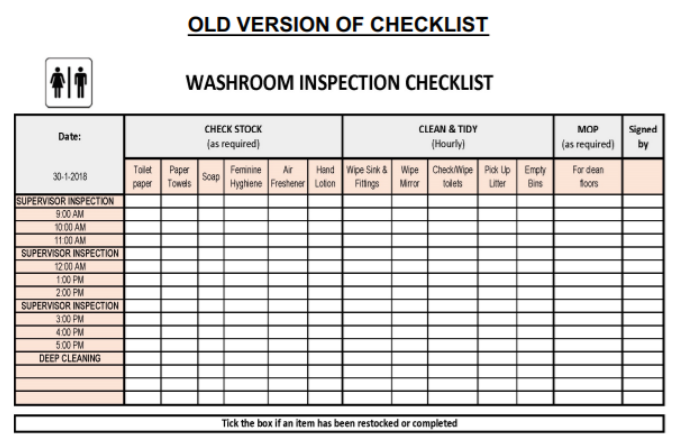 SA Security Group_Old Manual Checklist