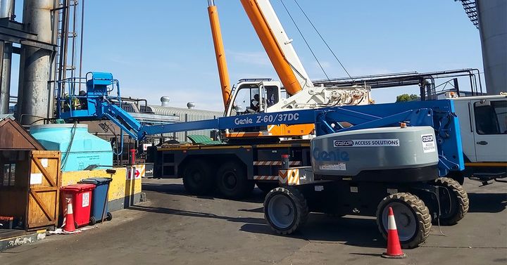 Goscor Access Solutions vehicle on site Goscor Access Solutions vehicle on site