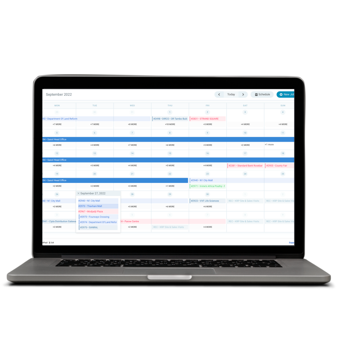 AssetPool  computer schedule white